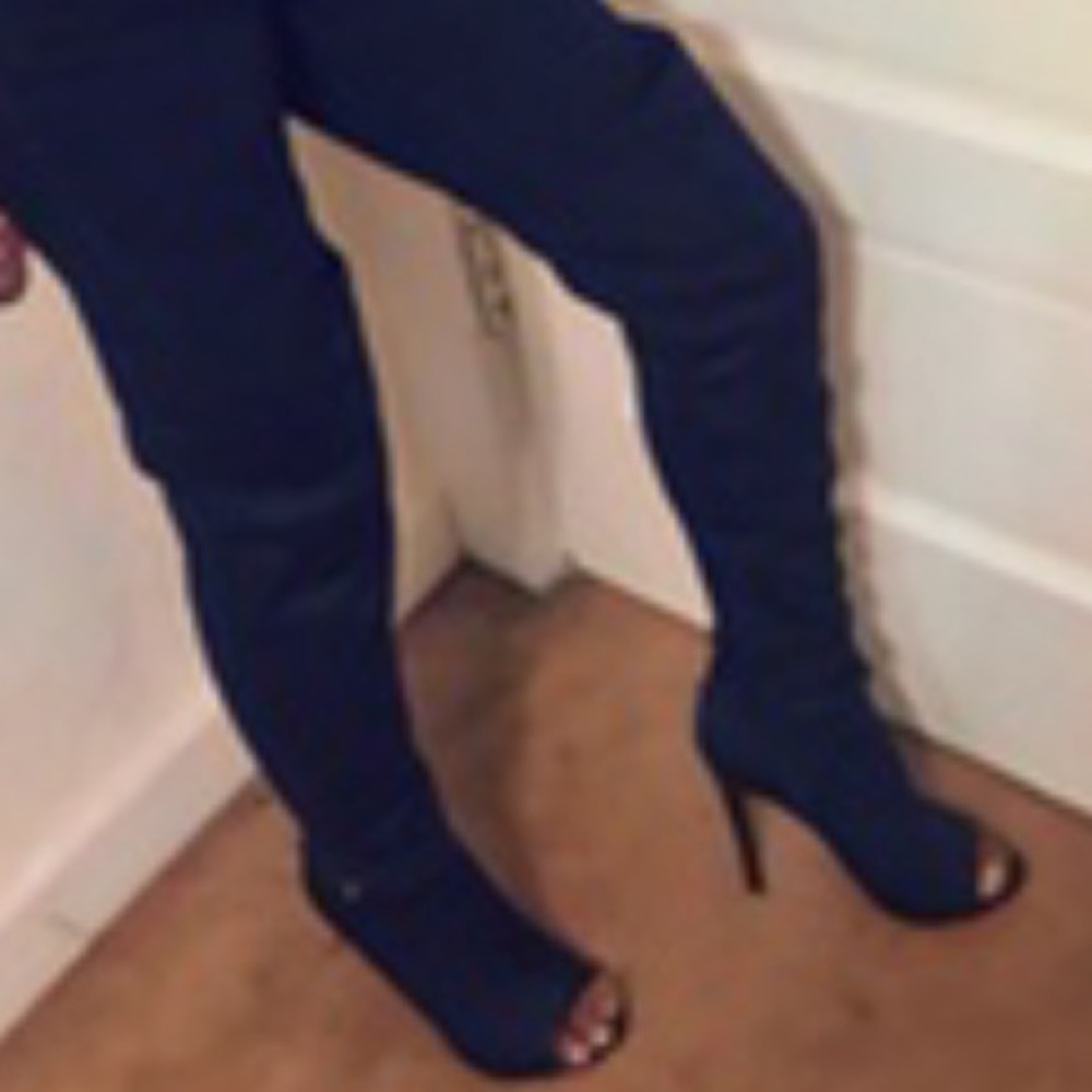 Black Knee High Boots